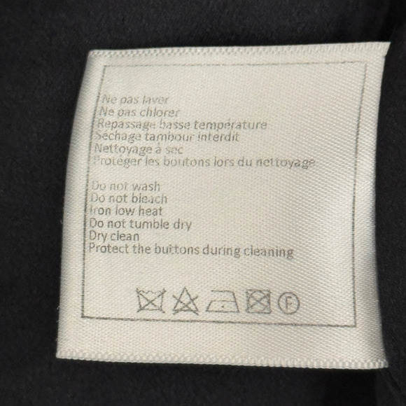 Chanel Uniform Tweed Pants Cotton Blend Tweed Wide-Leg Trousers Black Size 42 - Picture 11 of 16